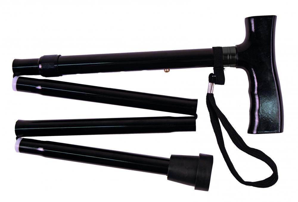 [001623] Wandelstok Opvouwbaar - Zwart