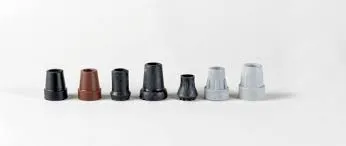 Rubberdoppen Kruk/Wandelstok - Grijs (22mm)