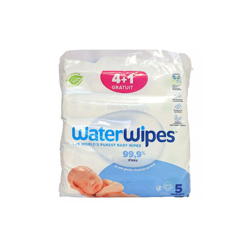 Actie Waterwipes Baby 4+1