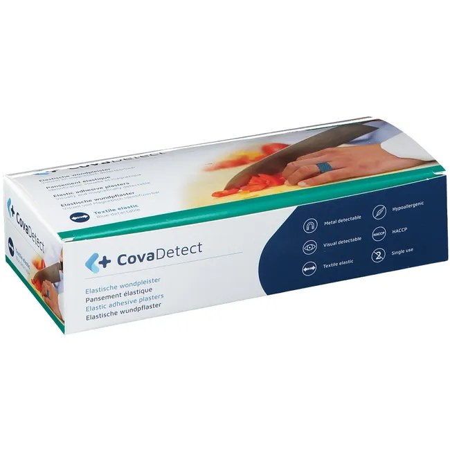 [000667] Covadetect detecteerbare textiel vingertoppleister 4,5cm x 6,3cm (100st)