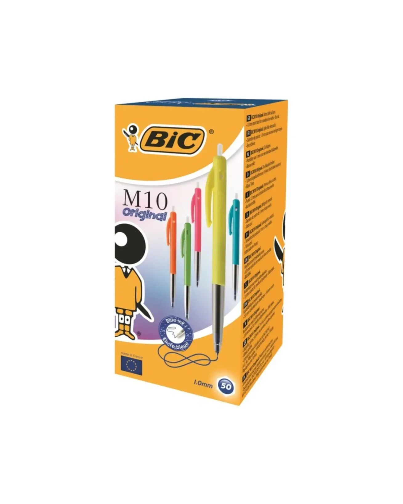 Bic Balpen M10 Fluo (Blauwe Inkt)