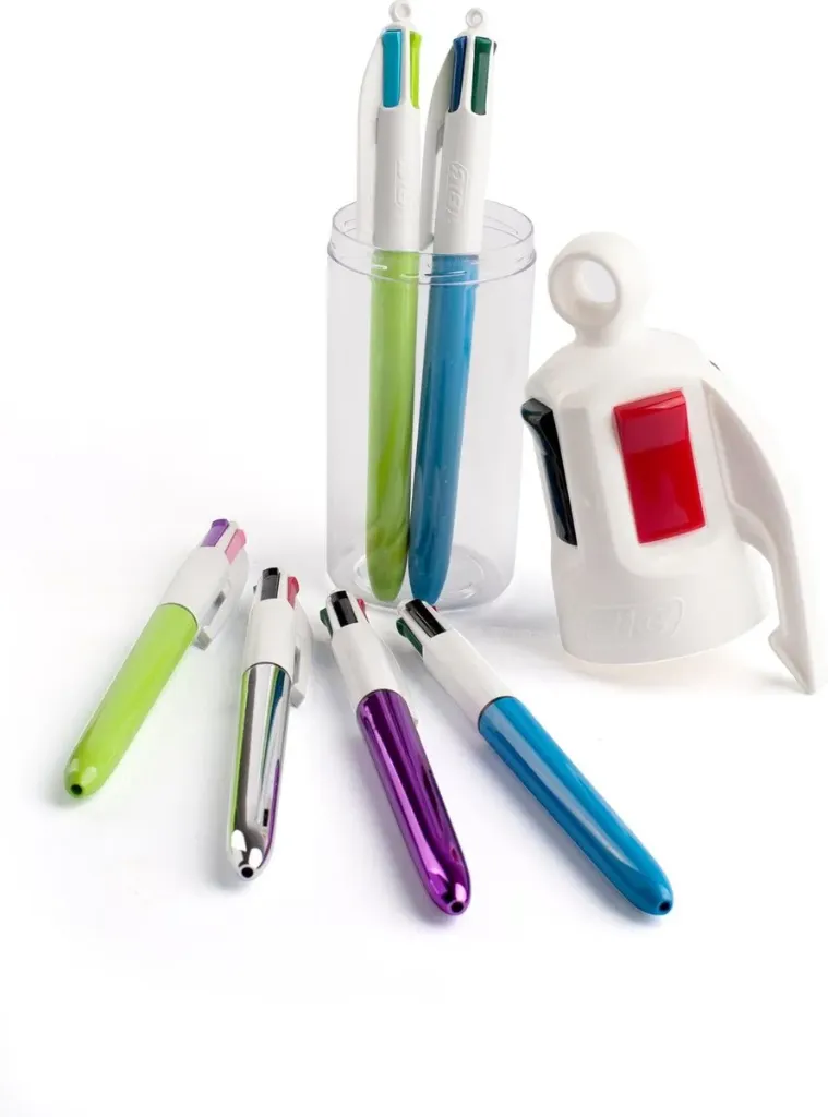 [004604] Bic 4 kleuren balpen "family" - Assortie