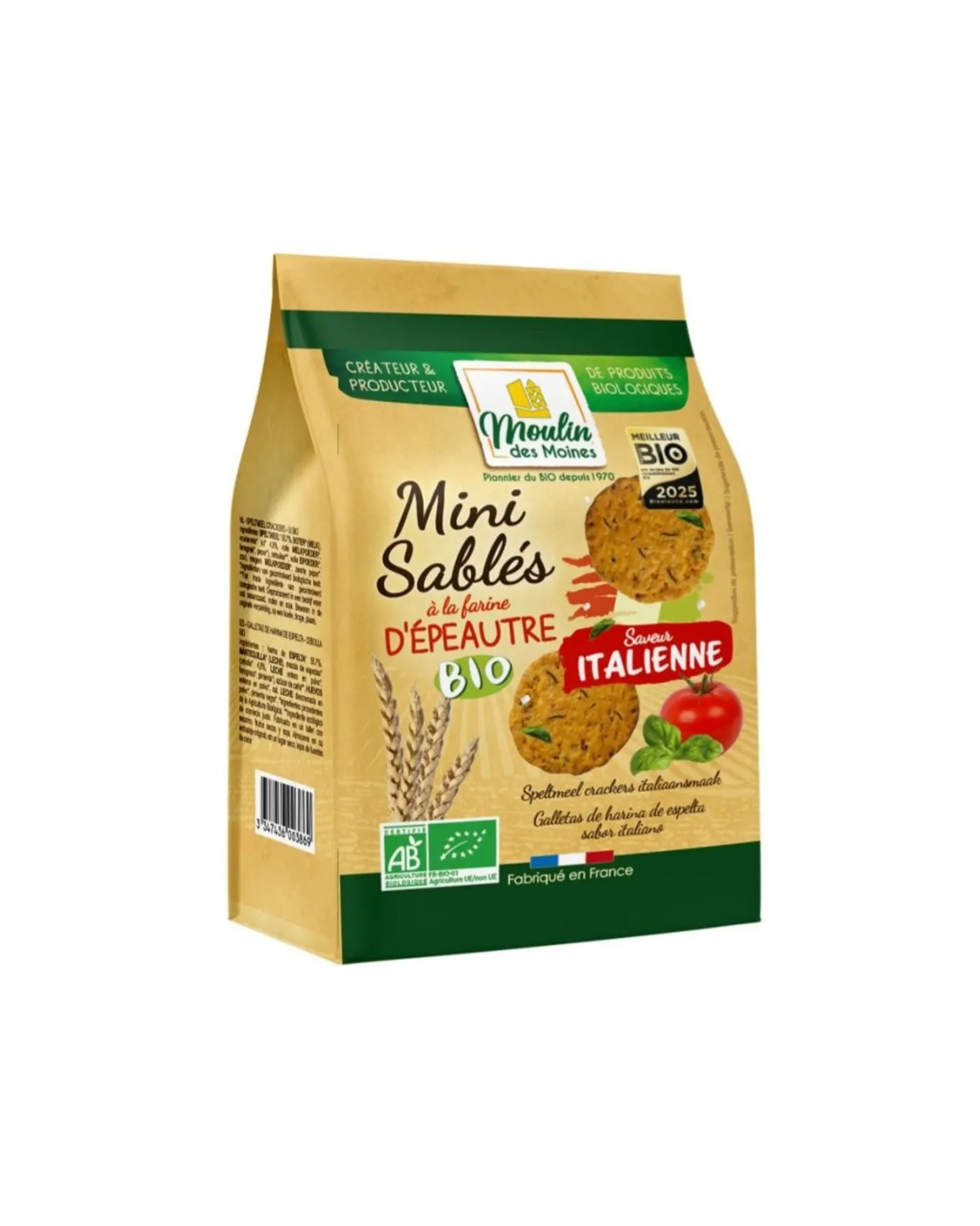 [060244] MDM Speltmeel Crackers Italiaans 125gr