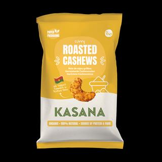 Kasana Geroosterde cashewnoten met curry bio - 150g