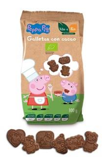 [BD1276] Pural Mini koekjes chocolade Peppa Pig bio 100g
