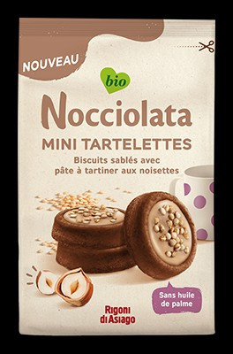 Nocciolata Tartelettes Met Bianca Hazelnootpasta En Gepofte Quinoa Bio 125gr