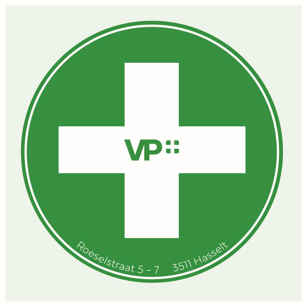 [005649] Verpleegkruis Sticker VP+