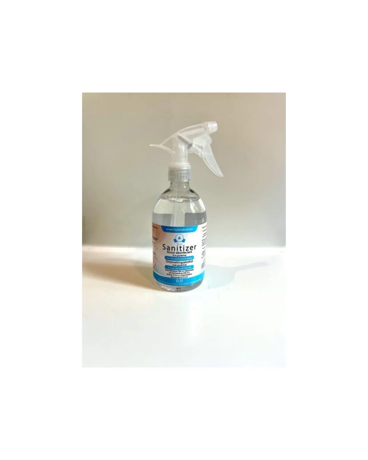 [005782] Sanitizer Ontsmettingsalcohol 70% met glycerine (500ml)