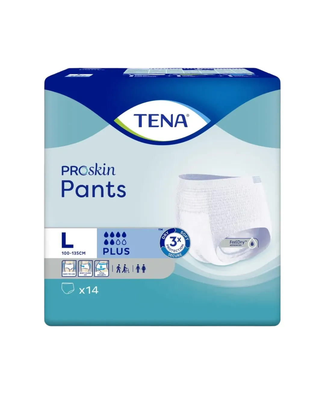 (L) Tena Proskin Pants Plus - Large (14 stuks)