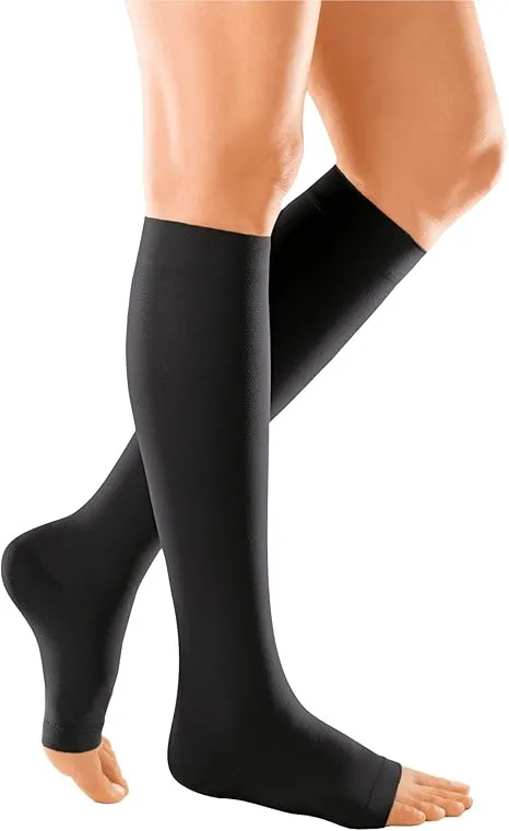 Mediven Cotton Kniekous zwart Open Teen CCL2