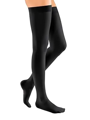 Mediven Elegance Dijkous Met Noppenband Zwart Gesloten Teen CCL2