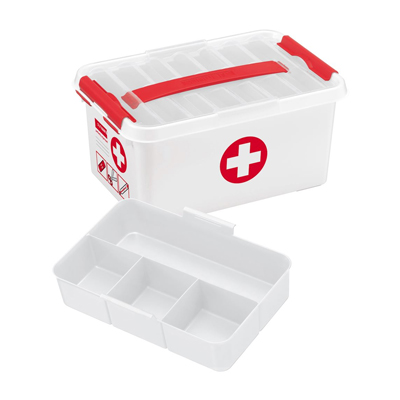 [001836-6L] Sunware Q-Line First Aid Box met Inzet (6L)