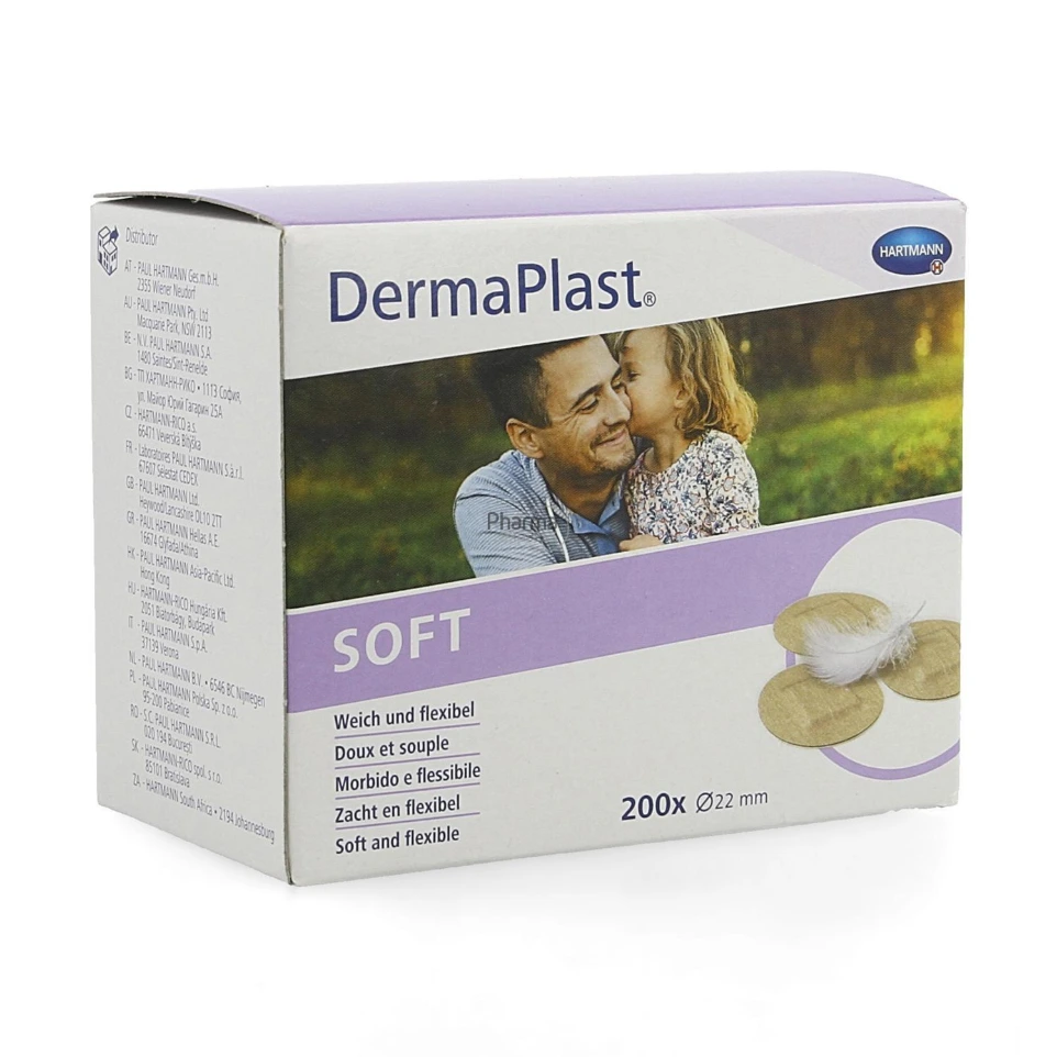 Dermaplast Soft Ronde Pleisters (200 stuks)