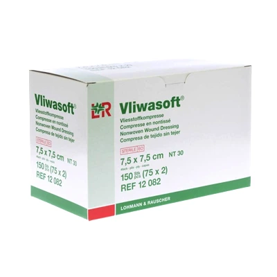 [12099] Vliwasoft splitkompres steriel (7,5x7.5cm)