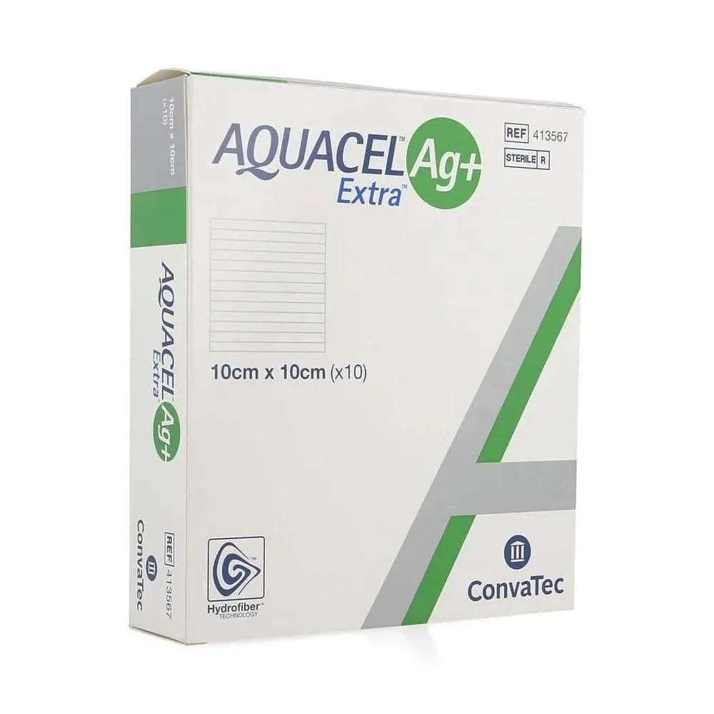 Aquacel Hydrofiber AG+  (10 x10 cm)