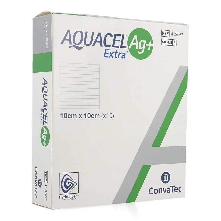 [3033259] Aquacel Hydrofiber AG+  (10 x10 cm)
