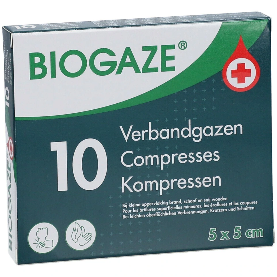 [005153] Biogaze Verbandgaas (5 x 5 cm)