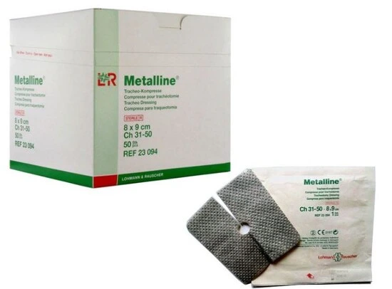 [001043] Metalline Tracheo Kompres 8cm x 9cm