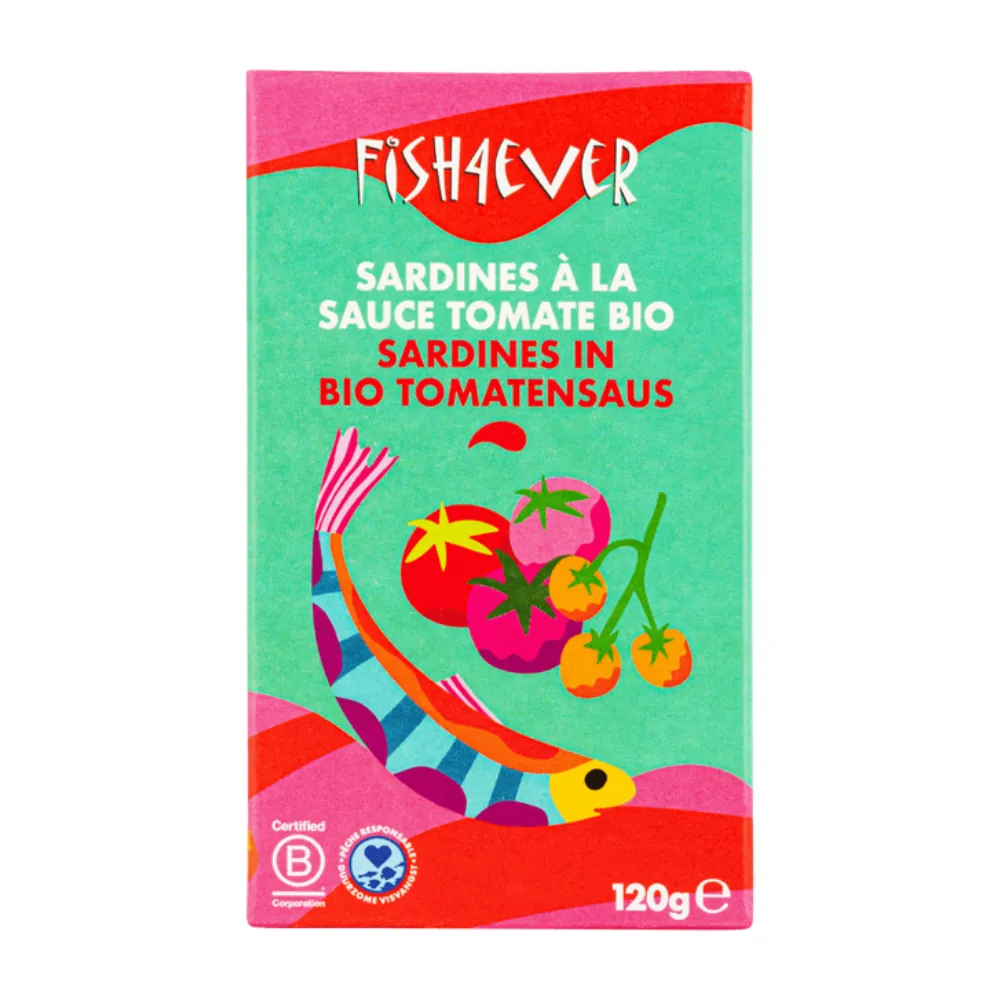 Fish4Ever Sardines In Bio Tomatensaus (120 gr)