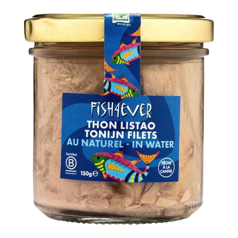 [5104110] Fish4Ever Tonijnfilet In Water -Glas (150 gr)