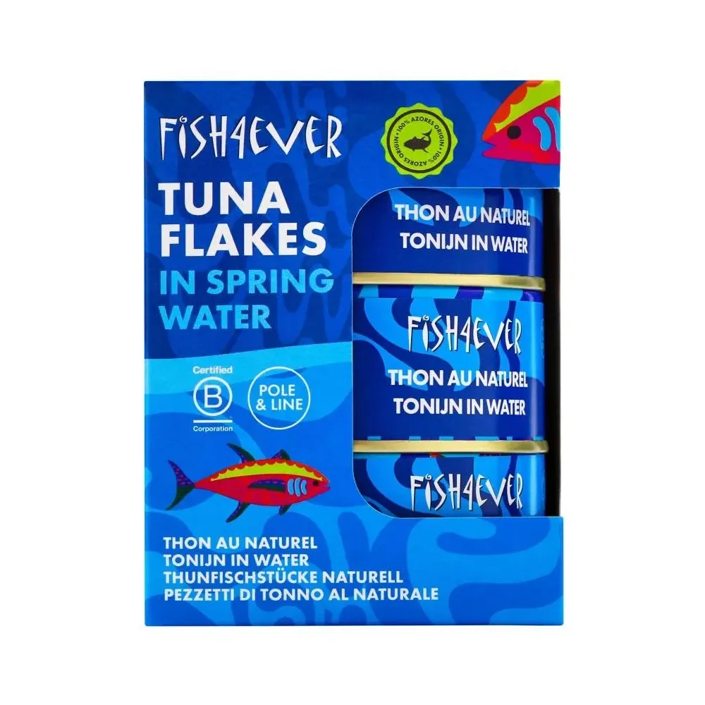 [510116] Fish4Ever Voordeelverpakking 3 x Tonijn in Spring Water (3 x 160 gr)