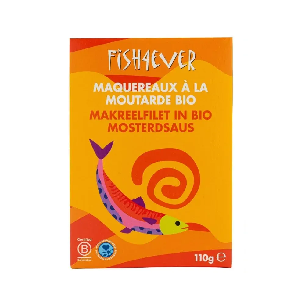 [510303] Fish4Ever Makreelfilet In Bio Mosterdsaus (110 gr)