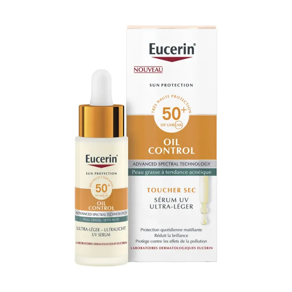[4962-718] Eucerin Sun Oil Control Ultra Light Daily Serum SPF50 (30 ml)