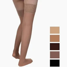 [0269111000] Mediven Elegance Dijkous Met Noppenband Caramel Gesloten Teen CCL2 (I)