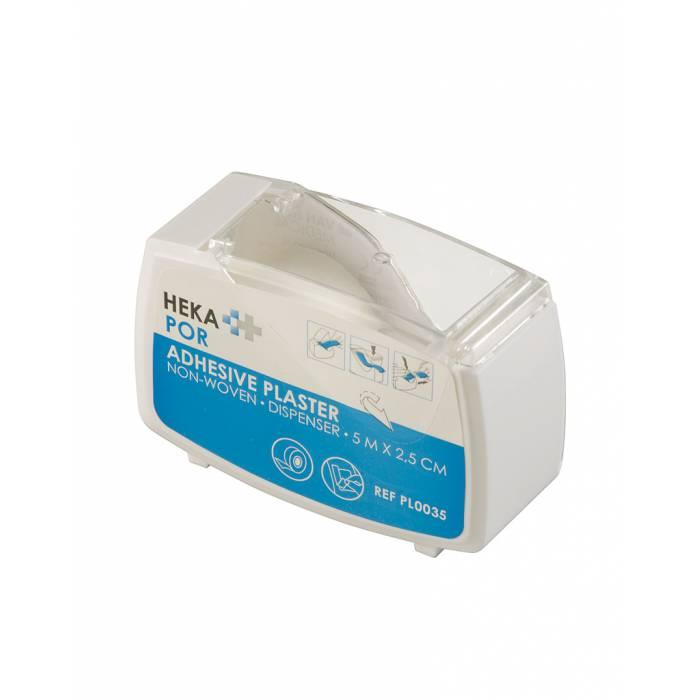 [PL0035] Heka Por Non Woven Met Dispenser (5 m x 2,5 cm)