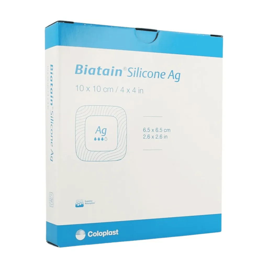 [000405-10C10C] Coloplast Biatain Silicone AG (10 x 10 cm)