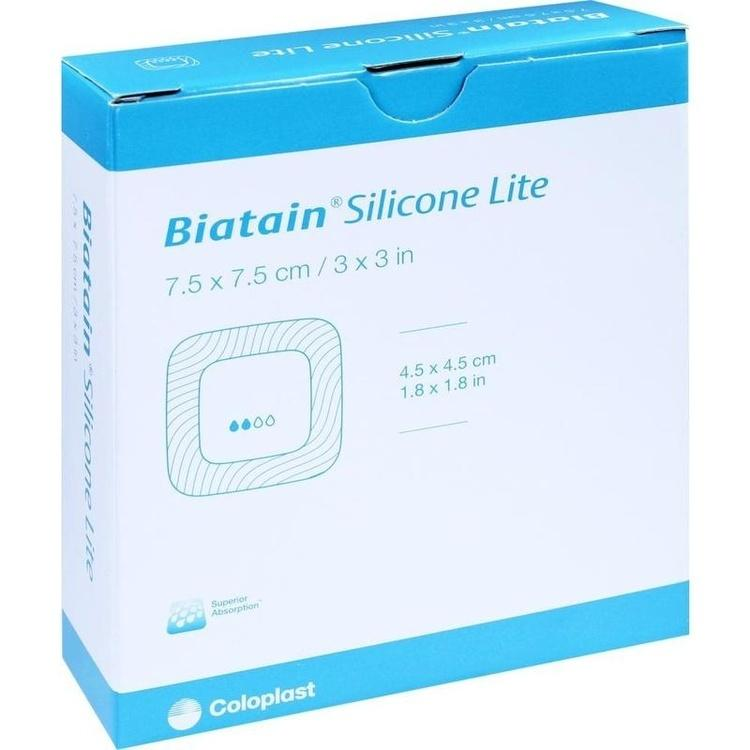 [000407-7,5C7,5C] Coloplast Biatain Silicone Lite (7,5 x 7,5 cm)