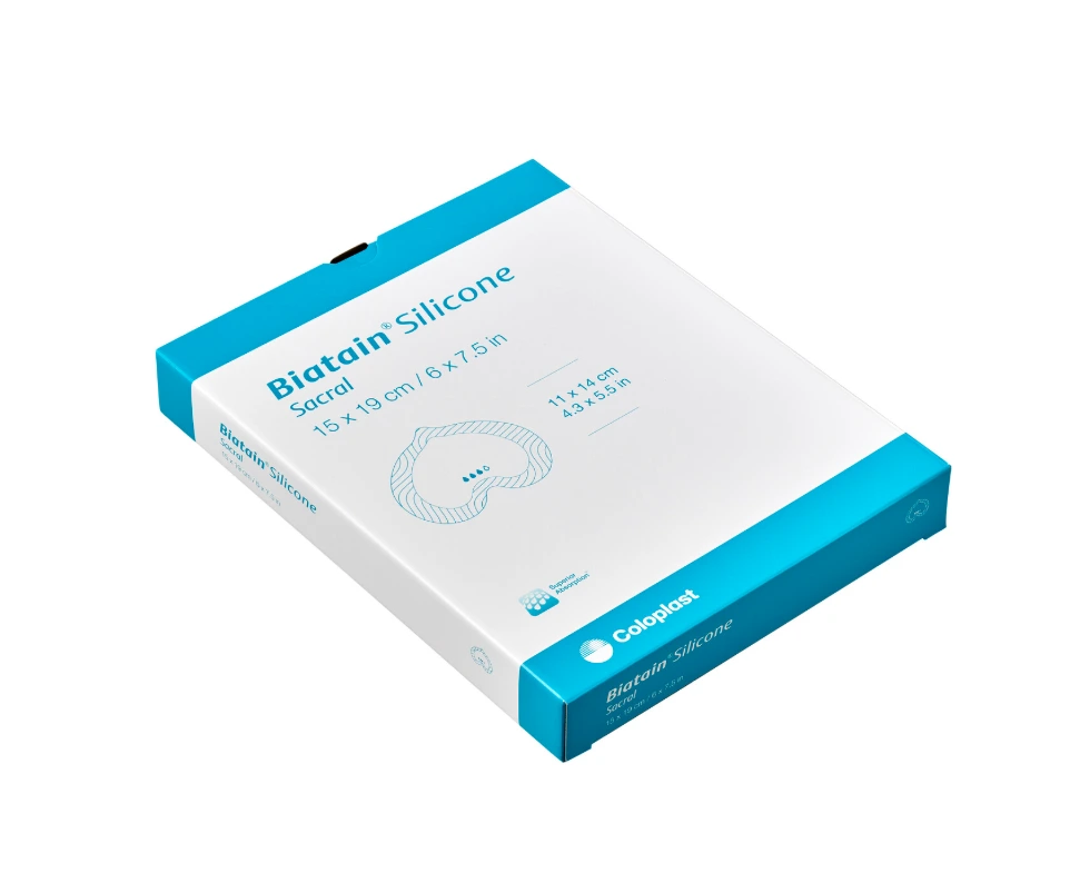 [000409-15C19C] Coloplast Biatain Silicone Sacral (15 x 19 cm)