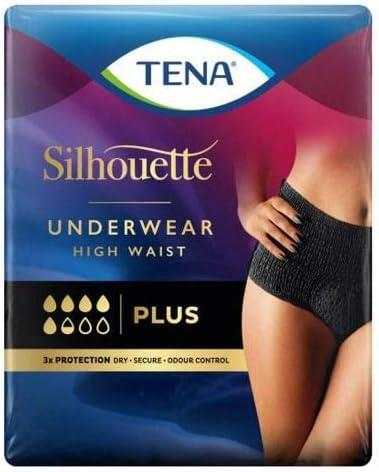 Tena Silhouette Noir Normal Lage Taille (M)