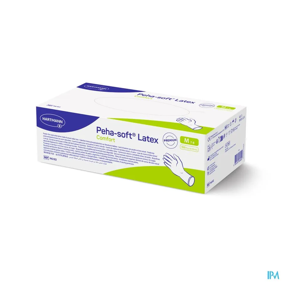 Handschoenen Peha-Soft Latex Poedervrij (100 stuks)