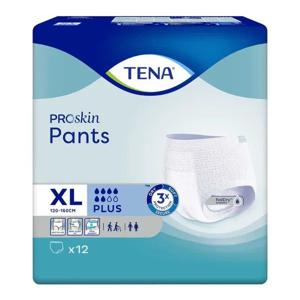 (XL) Tena Proskin Pants Plus - Extra Large (12 stuks)